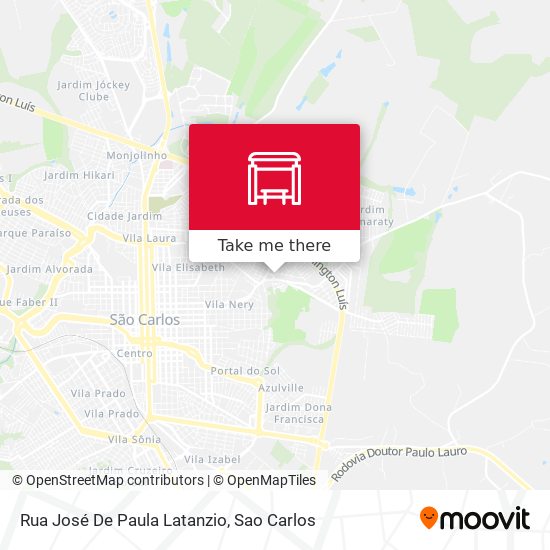 Rua José De Paula Latanzio map