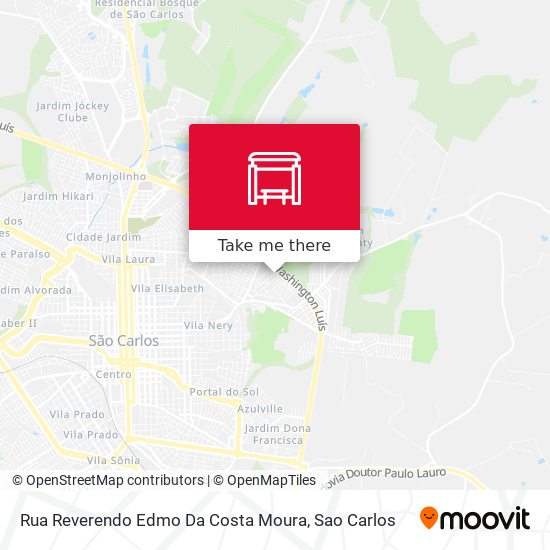 Mapa Rua Reverendo Edmo Da Costa Moura