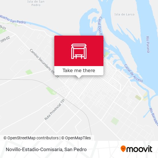 Mapa de Novillo-Estadio-Comisaría