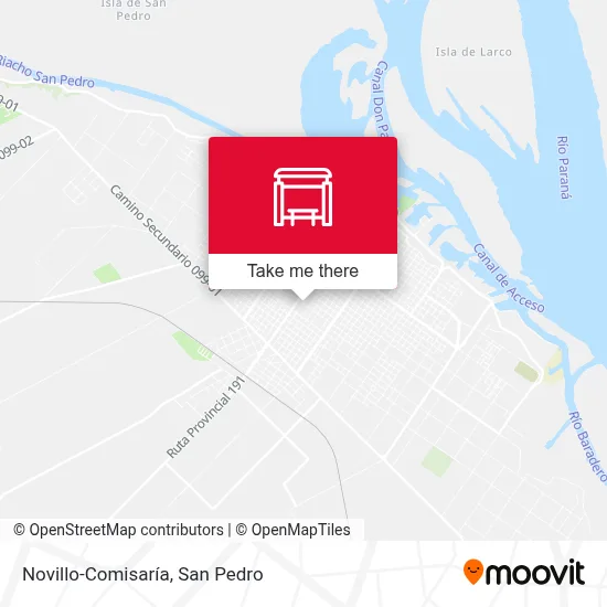 Novillo-Comisaría map