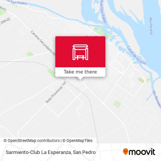 Sarmiento-Club La Esperanza map