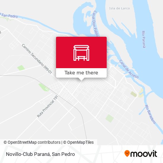 Novillo-Club Paraná map