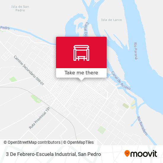 3 De Febrero-Escuela Industrial map