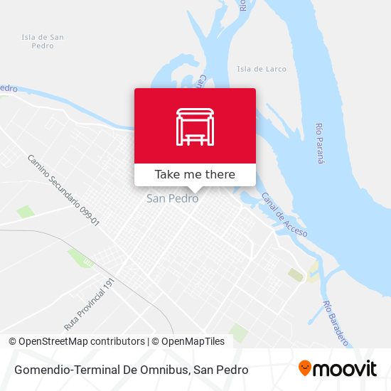 Gomendio-Terminal De Omnibus map