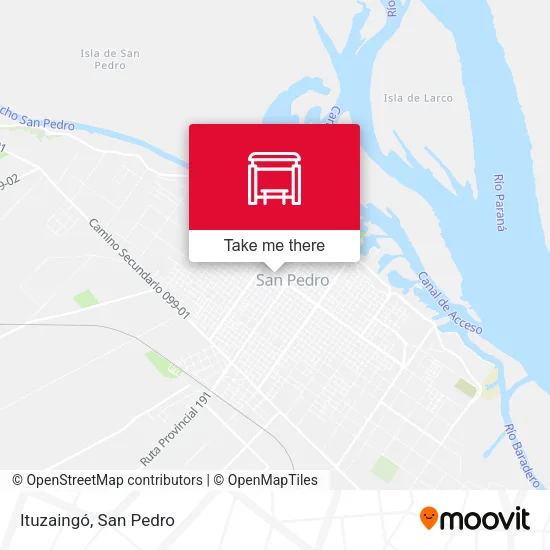 Mapa de Ituzaingó