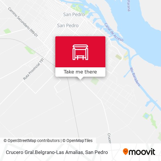 Crucero Gral.Belgrano-Las Amalias map