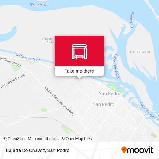 Bajada De Chavez map