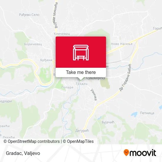 Gradac map