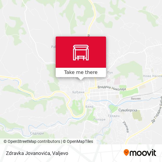 Zdravka Jovanovića map