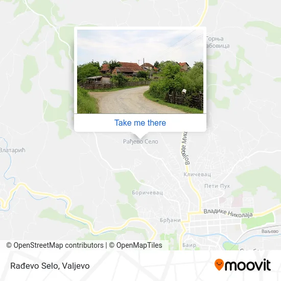 Radjevo Village map