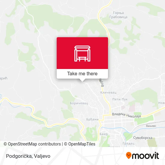 Podgoricka Street map