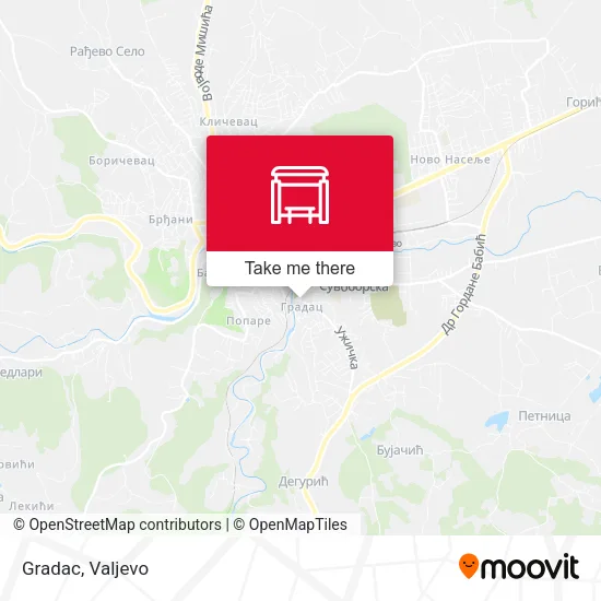 Gradac map