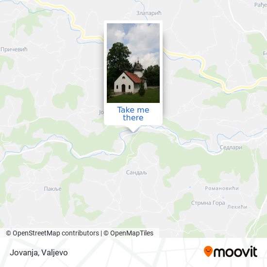 Jovanja map