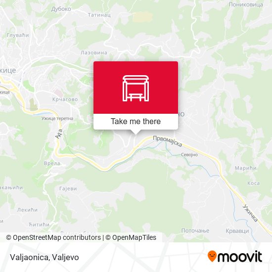 Valjaonica map