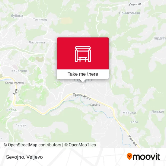 Sevojno map