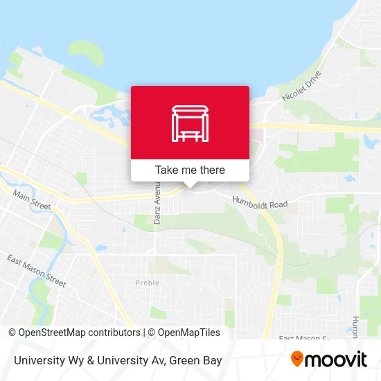 Mapa de University Wy & University Av