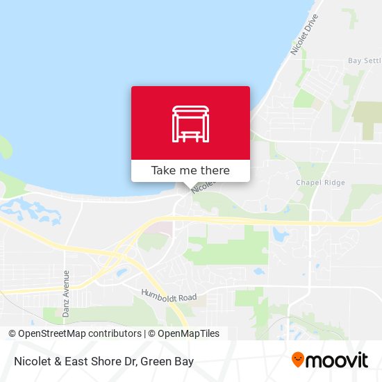 Nicolet & East Shore Dr map