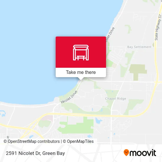 Mapa de 2591 Nicolet Dr