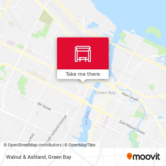 Walnut & Ashland map