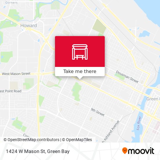 Mapa de 1424 W Mason St