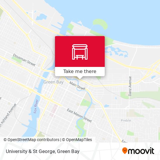 University & St George map