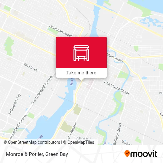 Monroe & Porlier map