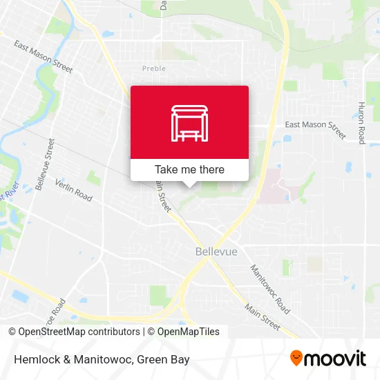 Mapa de Hemlock & Manitowoc