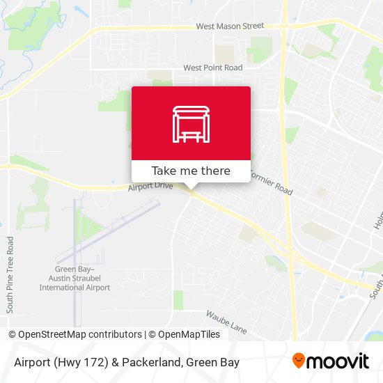 Mapa de Airport (Hwy 172) & Packerland