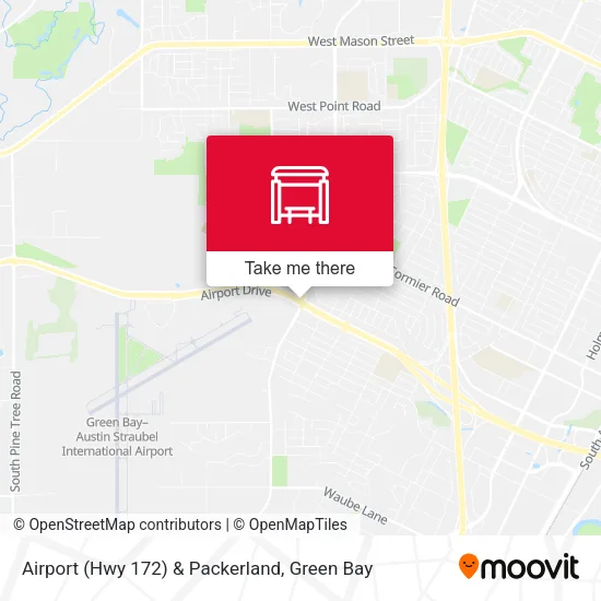 Mapa de Airport (Hwy 172) & Packerland