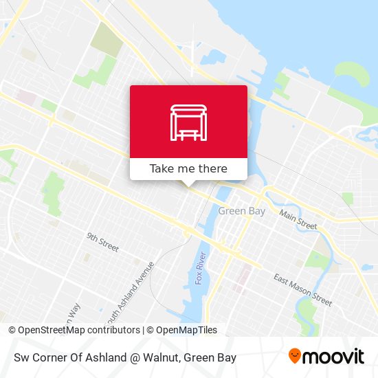 Sw Corner Of Ashland @ Walnut map