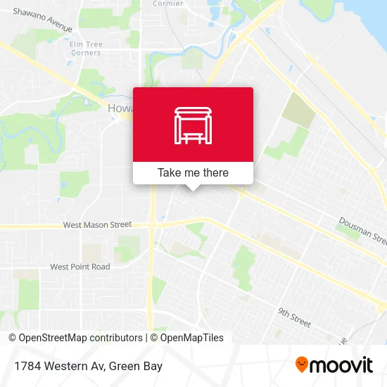 Mapa de 1784 Western Av