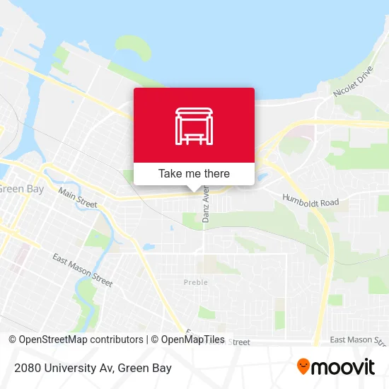 Mapa de 2080 University Av