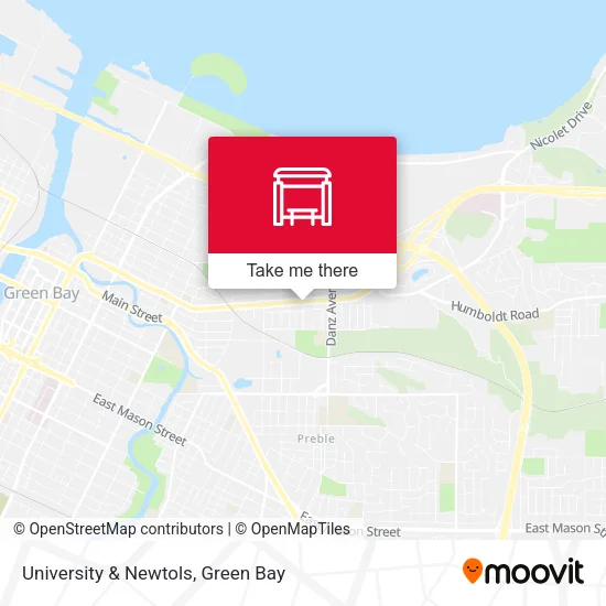 University & Newtols map