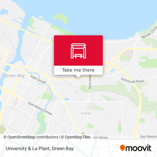 University & La Plant map