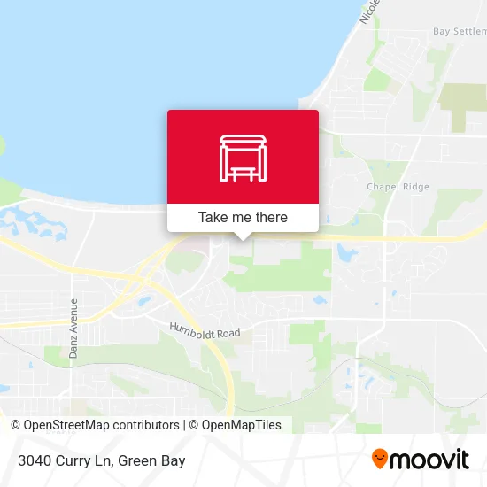 Mapa de 3040 Curry Ln