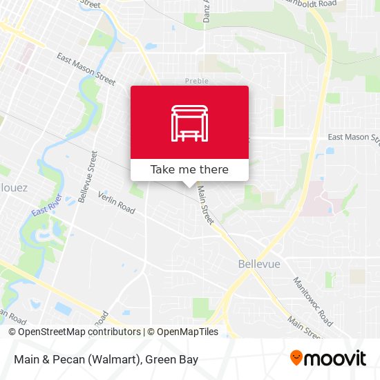 Mapa de Main & Pecan (Walmart)