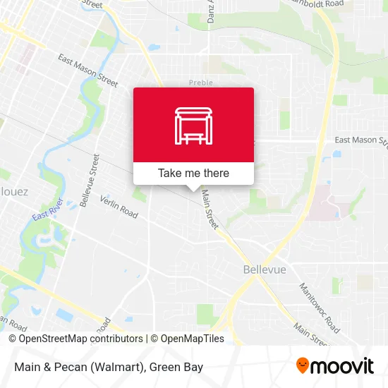 Mapa de Main & Pecan (Walmart)