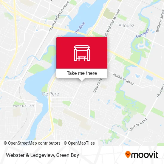 Mapa de Webster & Ledgeview