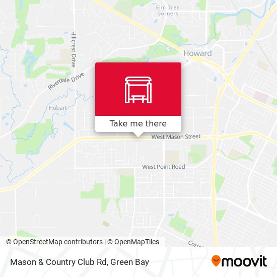 Mason & Country Club Rd map