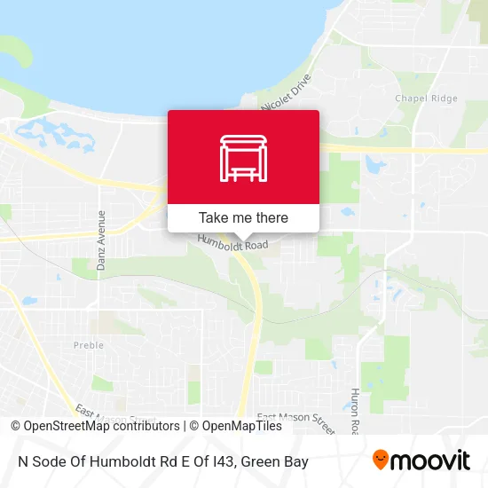 Mapa de N Sode Of Humboldt Rd E Of I43