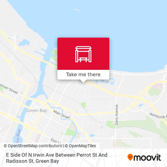 Mapa de E Side Of N Irwin Ave Between Perrot St And Radisson St