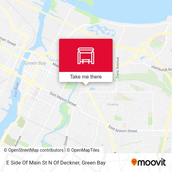 Mapa de E Side Of Main St N Of Deckner