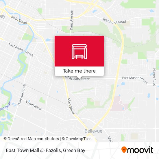 Mapa de East Town Mall @ Fazolis