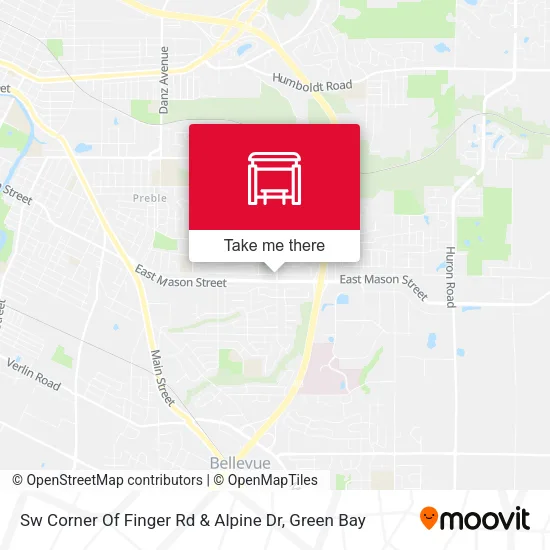 Mapa de Sw Corner Of Finger Rd & Alpine Dr