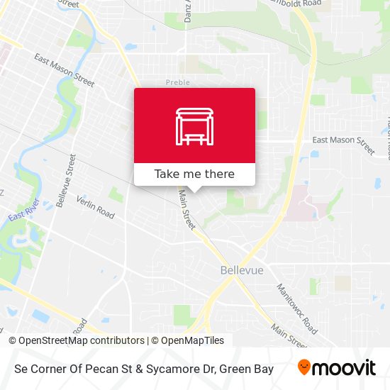 Se Corner Of Pecan St & Sycamore Dr map