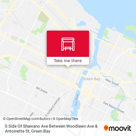 S Side Of Shawano Ave Between Woodlawn Ave & Antoinette St map