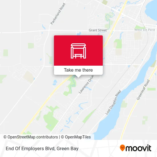 Mapa de End Of Employers Blvd