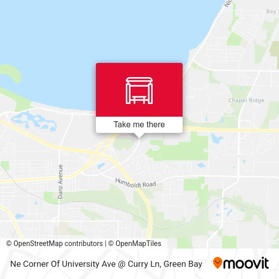 Mapa de Ne Corner Of University Ave @ Curry Ln