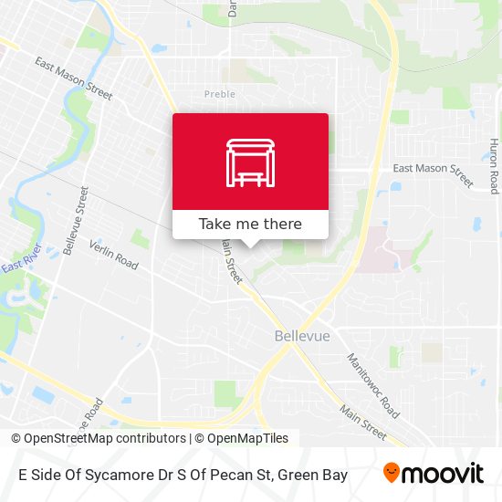 Mapa de E Side Of Sycamore Dr S Of Pecan St