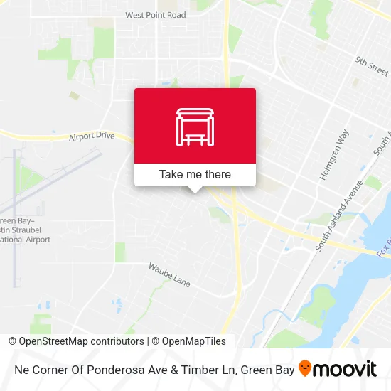 Ne Corner Of Ponderosa Ave & Timber Ln map